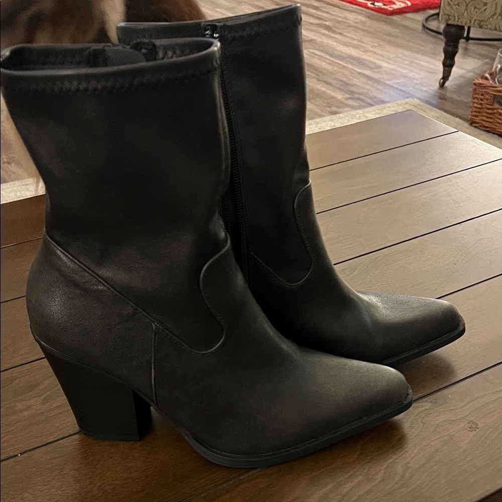 Sincerely Jules Black Heeled Boots